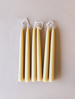Beeswax Dinner Candles (box of 6)