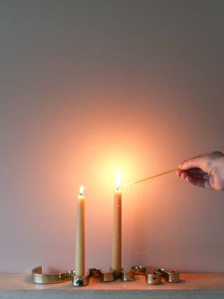 Beeswax Dinner Candles (box of 6)