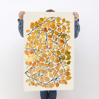 Autumn Beech Leaf Print