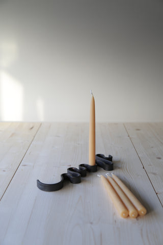 Black Meander Candle Holder (5 candles)