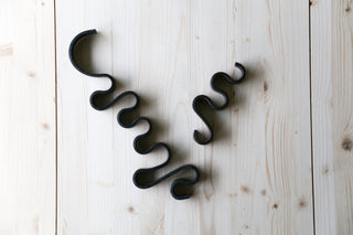 Black Meander Candle Holder Small